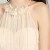 Import Hot sell white 100%silk 8 mm women georgette sleeveless elegant prom dress with neck laser cut flower from China