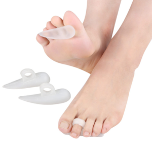 Hot Selling 1 Toe Holes  Silicone Gel Foot Care Hammer Toe Straightener Pad Hallux Valgus Correction Toe Separator