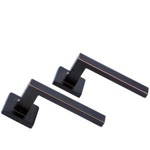 Hot Selling 304 Modern Stainless Steel  Black Door Handle Lock For Door