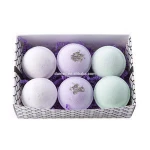 Hot Selling Colors Private Labal 100% Natural Fragrance Spa Moisturizing Rich Bubble 60g Fizzy Organic Bath Bombs