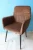 Import Hot Selling Fabric Dining Chairs Living Room Cafe Furniture India Style Single Leisure Sofa Upholstered Modern Arm Dinner Chair from India