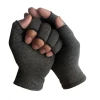 hot selling Half finger grey Joints Compression cotton lycra Arthritis hand therapy gloves