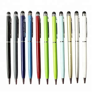Hot Selling Laser Engraving Customized Logo Sensitive Screen Touch Stylus Ball Pens