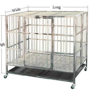 Hot selling metal kennel mesh folding stainless steel pet dog animal cage