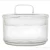 Import Hot selling  Pyrex glass jar stackable fruit salad bowl set with lid from China