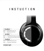 Hot selling stereo hifi handsfree bt wireless headphone earphone with mic