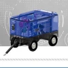Hot selling used portable diesel air compressor screw air-compressor for water well drilling