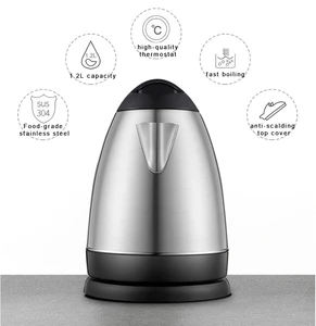 Hotel guest room Automatic Shut Off 1.2L Stainless Steel Electric Kettle