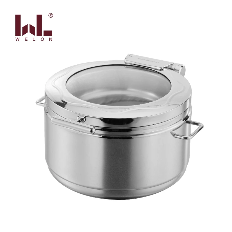 Hotel Supplies Stainless Steel chafer material 304 Soup Stove electric chafing dish 11L for serving dishes buffet