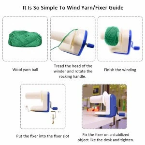 Household Hand Operated Wool Yarn Ball Winder Winding Twining Machine 4 Ounces Thread Balls Wool Winding Machine In Box