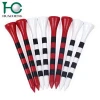 Huachen 360 round Stripes printing Bamboo golf tees