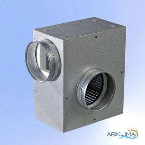 In line rectangular acoustic box fan with heat insulation BOX-KS