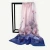 Import indian pure satin scarves blue chinese shawls double sided 100% silk shawl from China