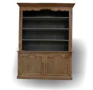 Indonesia French Furniture Open Bookcase 2 Doors - Home Furniture French Provincial Bookcase