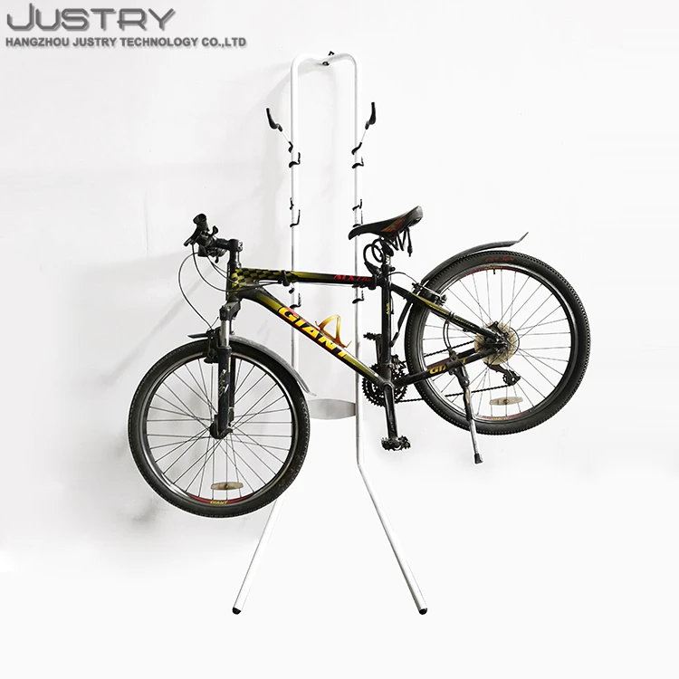 Indoor bike stand custom double-decker vertical bike rack