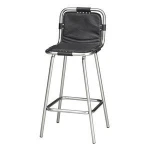 INDUSTRIA & VINTAGE FURNITURE IRON LEATHER BAR CHAIR