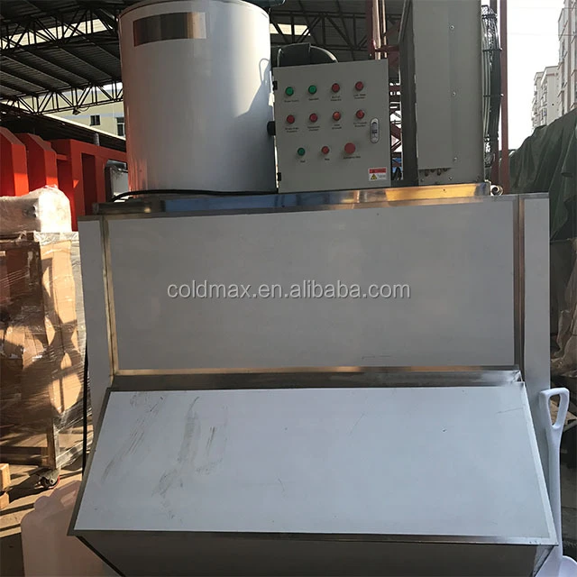 Industrial deep freezer flake ice maker machine for fishery preservation