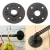 Import industrial style 3/4 inch retro antique vintage old black malleable iron floor flange for home pipe furniture from China