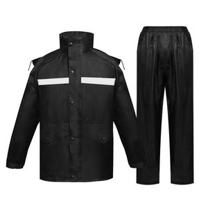 industrial vintage raincoat Waterproof Lightweight black bikers raincoat