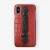 Import Ins Hot Sales Genuine Leather Embossed Crocodile Pattern Mobile Cell Phone Case Cover With Handle from China