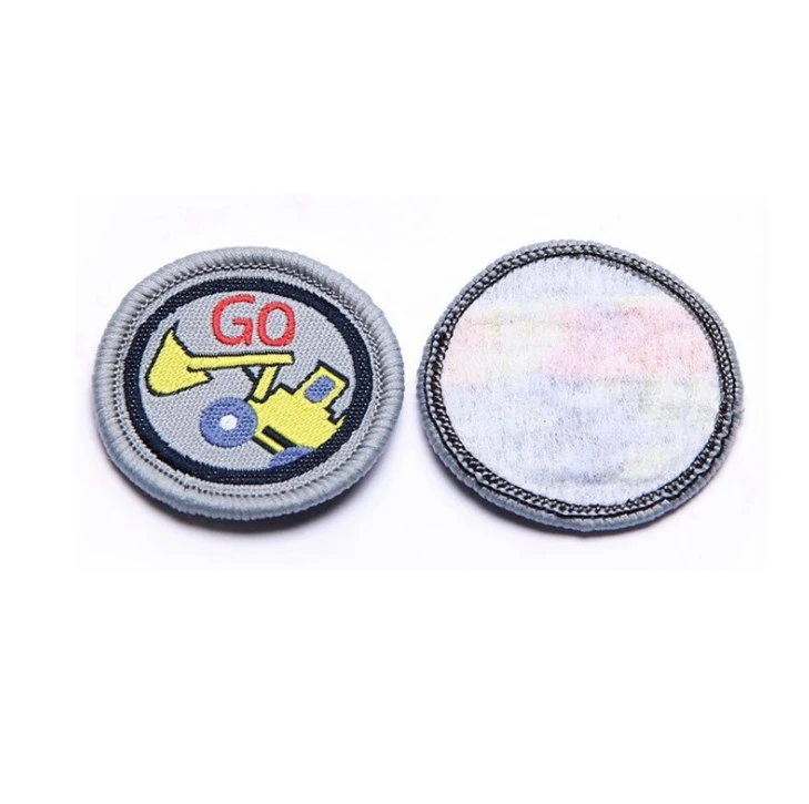Iron on Custom Embroidery Patches Clothing Embroidered Woven Badges Patches