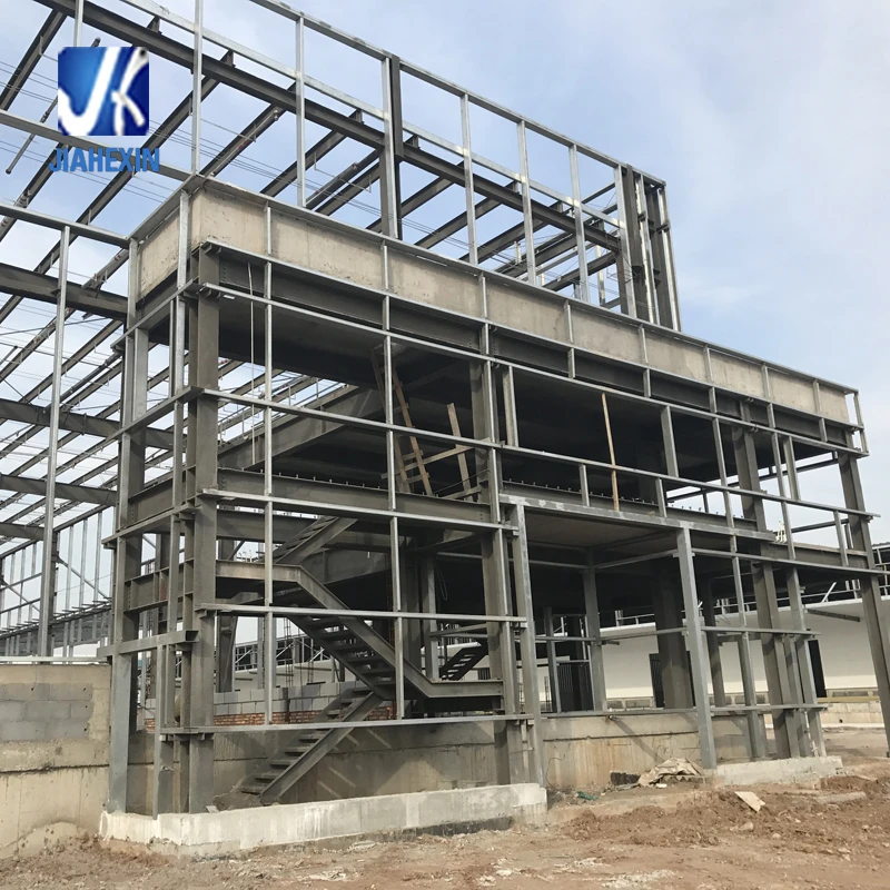 ISO certificated qingdao structural steel fabricator supplied prefab steel structure factory office building