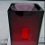 Import Italian floor standing column bathroom sink, wash basin, hotel color transparent crystal resin art basin from China
