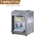 Italy Compressor Pre Cooling System 3 Flavor CE Approved Gelato Portable Ice Cream Cone Maker