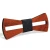 Import J27  Hot Selling Solid Wood Bow Tie Natural Environmentally Friendly Trendy Handmade Cravat Wooden Bow Tie Wood Bowtie from China