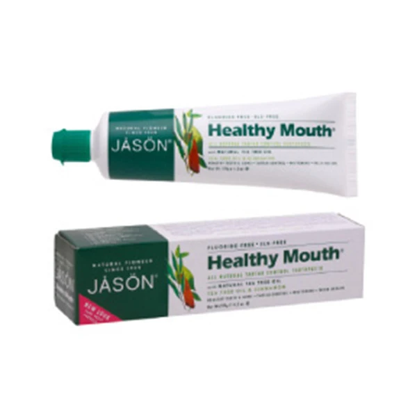 Jason 100% vegetables fluoride free scented oral care eco friendly tooth paste