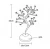Import Kanlong Christmas decoration light H45cm cherry blossom led decorative tree life lights for home wedding hotel table decor from China