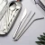Import Kids Travel Cutlery Rose Gold Plated Luxury Stainless Steel Flatware Sets For 12 from China