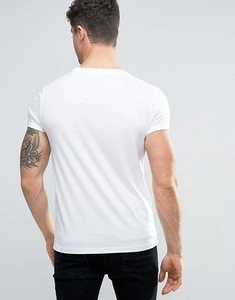 king young  men wholesale cheap plain design crew neck roll sleeve slim fit bodybuilding blank white t shirts