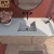 Import KINGS-WING  Modern Custom Washroom  White Basin Terrazzo Basin from China