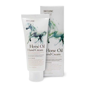 Korea cosmetic 3W CLINIC  MOISTURIZING HAND CREAM HORSE OIL smooth soft Hand Lotion Hands care K-beauty