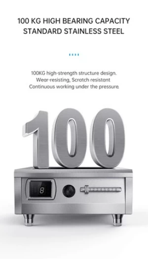 100L Electric Stove Cooker 380V 8000W Commercial Induction Cooktop