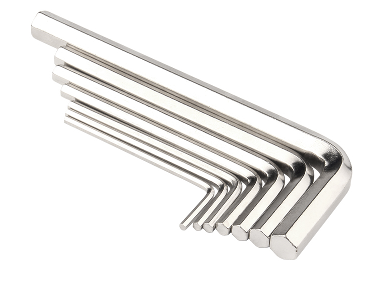 L-shaped long  ball end hex key allen wrench set with bearing puller