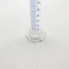 Laboratory Popular Glasswares Custom Logo Graduated Hexagonal Base Measuring Cylinder