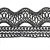 Import Lace 100% polyester white color lace for around apparel waist lace trim from China