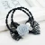Import Lace Flower Elastic Hair band for girl and woman hair Accessories Ribbon Bow Hair Tie Rope Hair Band from China