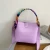 Import Lady Fashion Stone Pu Wide Strap Bucket crossbody bag Shape Women Bags Scarf Handbag from China