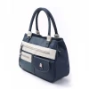 Large-capacity denim blue ladies one-shoulder handbag can be cross-carried fashion casual mummy bag PU leather simple hand bag