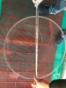 Large diameter transparent polished quartz glass tube