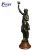 Import large outdoor decorative bronze lady sculpture lamp NTBH-S774S from China