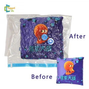 Large space saver plastic type vacuum storage bag for clothes
