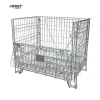 Large Steel Mesh Cages Heavy-Duty Folding Design for Auto Spare Parts