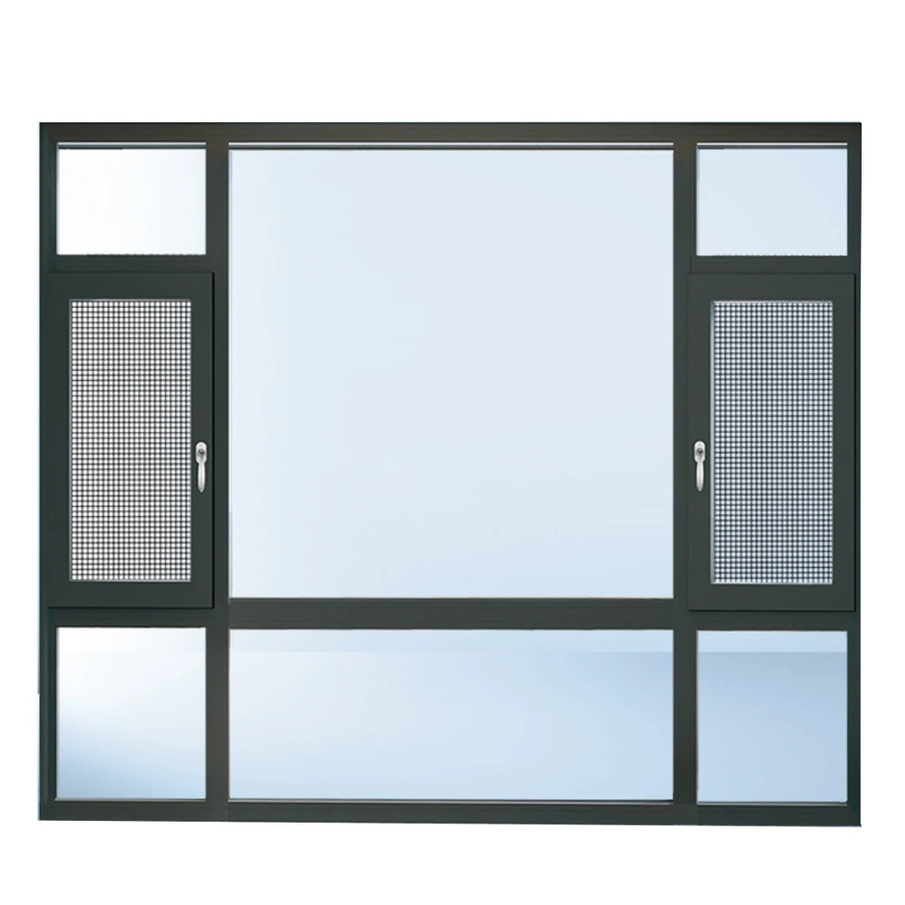 Latest aluminum alloy customized aluminum casement windows double glazed windows and doors