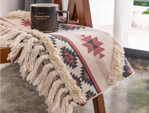 Latest Design Morocco Woven DoorMat Tufted Carpet And Rugs Cotton And Linen Mat Geometric Floor Mats