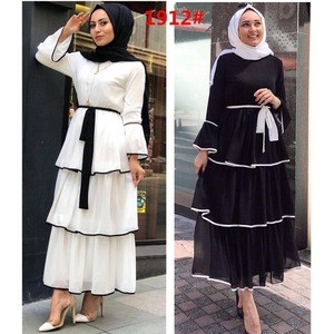 latest fashion adult arabic abaya moroccan islamic+clothing layered dress