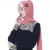 Import latest models islamic clothing 5 colors elegant anti-wrinkle chiffon lace stitching turkish muslim dress from China